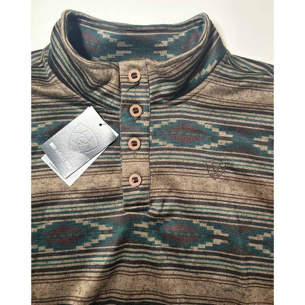 Ariat Western Aztek Quarter Button Up Pullover Sweater | NWT | 2XL